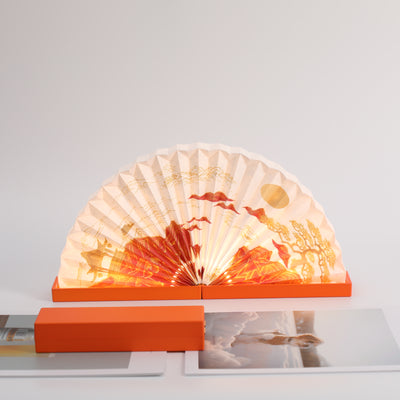 Creative cultural lamp with foldable structure for modern interiors