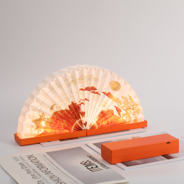 Holiday-themed folding lamp designed for festival decorations
