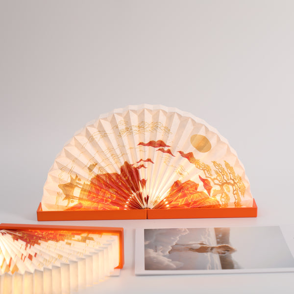 Folding lamp used for retail display and gift store promotions